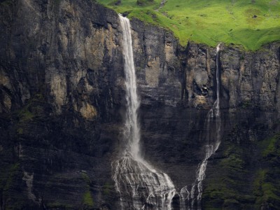La cascade de Lyre, après de forte pluie
